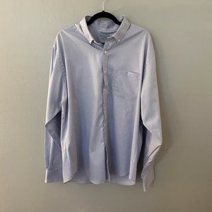 Van Heusen Pinpoint Fitted Button Down Dress Shirt